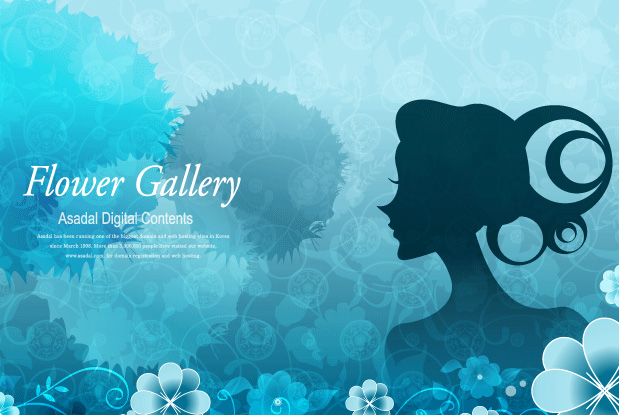 free vector The background and the girls character exquisite pattern vector picture